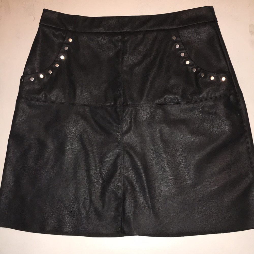 Zara faux leather skirt